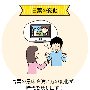 言葉の変化